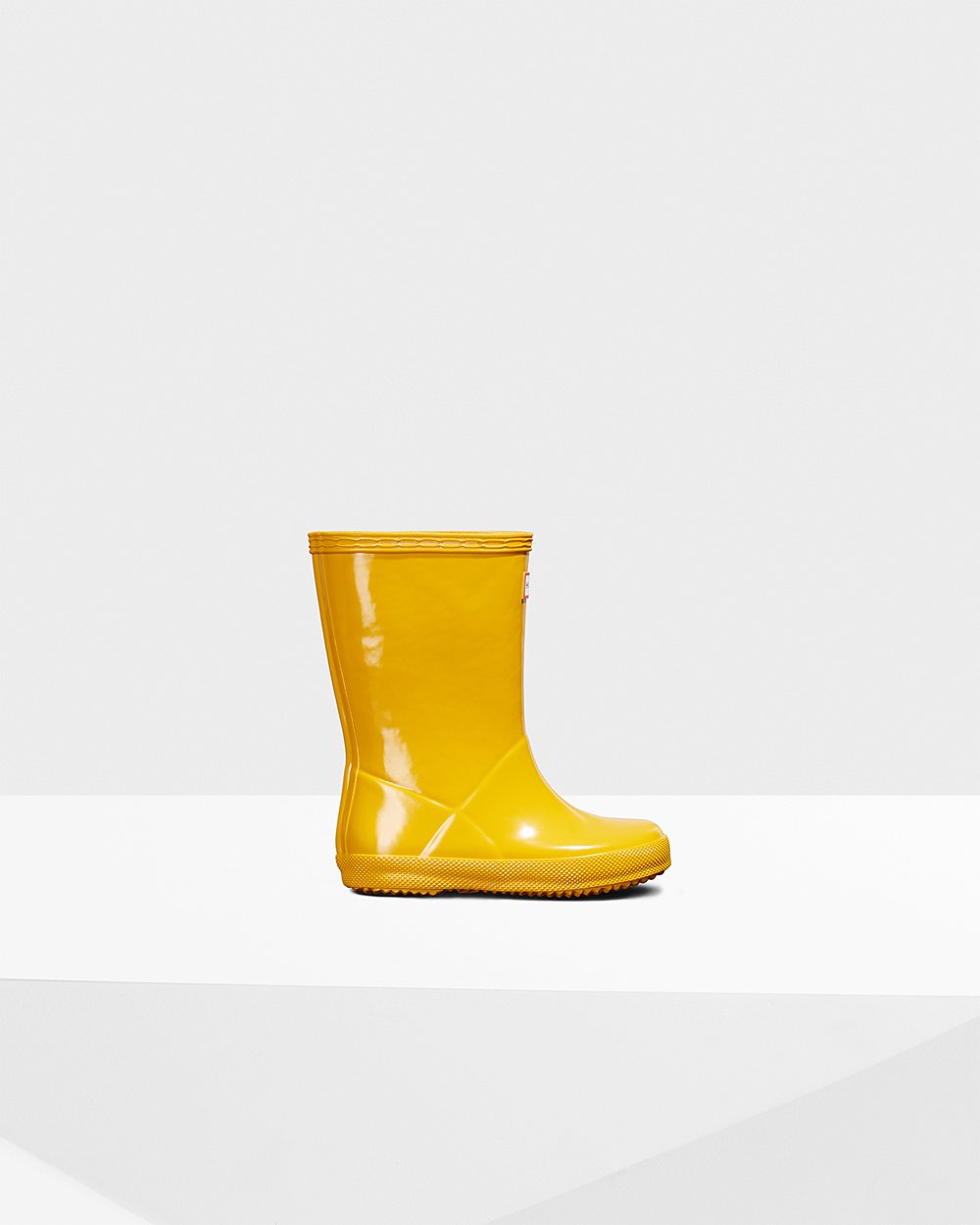 Kids Rain Boots - Hunter Original First Classic Gloss (48UAXIDBC) - Yellow